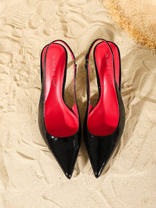 1235B-5 Sandali da Donna con Tacco Alto <span class=keywords><strong>Sexy</strong></span>, Design a Punta, Allacciati, Leggeri e Comodi - Product Image 4