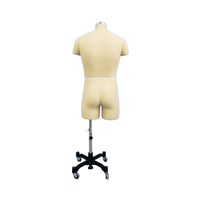 Offre Spéciale taille européenne 42 robe en fibre de verre forme Mannequin homme demi-corps support Base pour costumes pour hommes fabrication de motifs