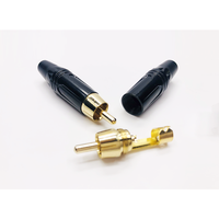 Conector macho RCA de Audio y vídeo DIY de alta calidad, pines OFC chapados en oro, Cable de Audio y vídeo con adaptador de soldadura