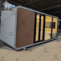 Maison conteneur modulaire mobile ISO CE de 20 pieds avec cuisine, salle de bain, bureau et cabine de couchage