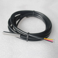 Sensor Digital de Alta Precisión para Sensor de Temperatura DS18S20 con Sonda de Acero Inoxidable/Cobre y Montaje por Soldadura