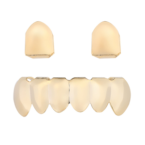 BES Europa y América Hip Hop Grills dientes oro plata Color Grillz Halloween <span class=keywords><strong>disfraz</strong></span> dentaduras para hombres <span class=keywords><strong>rapero</strong></span> cuerpo joyería - Product Image 1