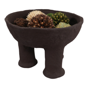 Ciotola Decorativa con Base a Treppiede, Elegante Decorazione da Tavolino per Chiavi e Caramelle, Elemento d'Arredo Adatto per la Casa - Product Image 2