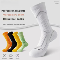 Chaussettes de ski épaisses personnalisées en gros, chaussettes de sport pour hommes, chaussettes de basketball, chaussettes de randonnée, chaussettes de roller, chaussettes rembourrées anti-choc