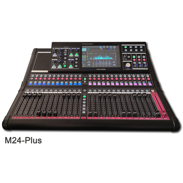 24-Channel Digital PA System Audio Mixer with 10.1" Touch Screen 5-Band EQ Looping Supports Dante USB Ethernet PC Android & IOS