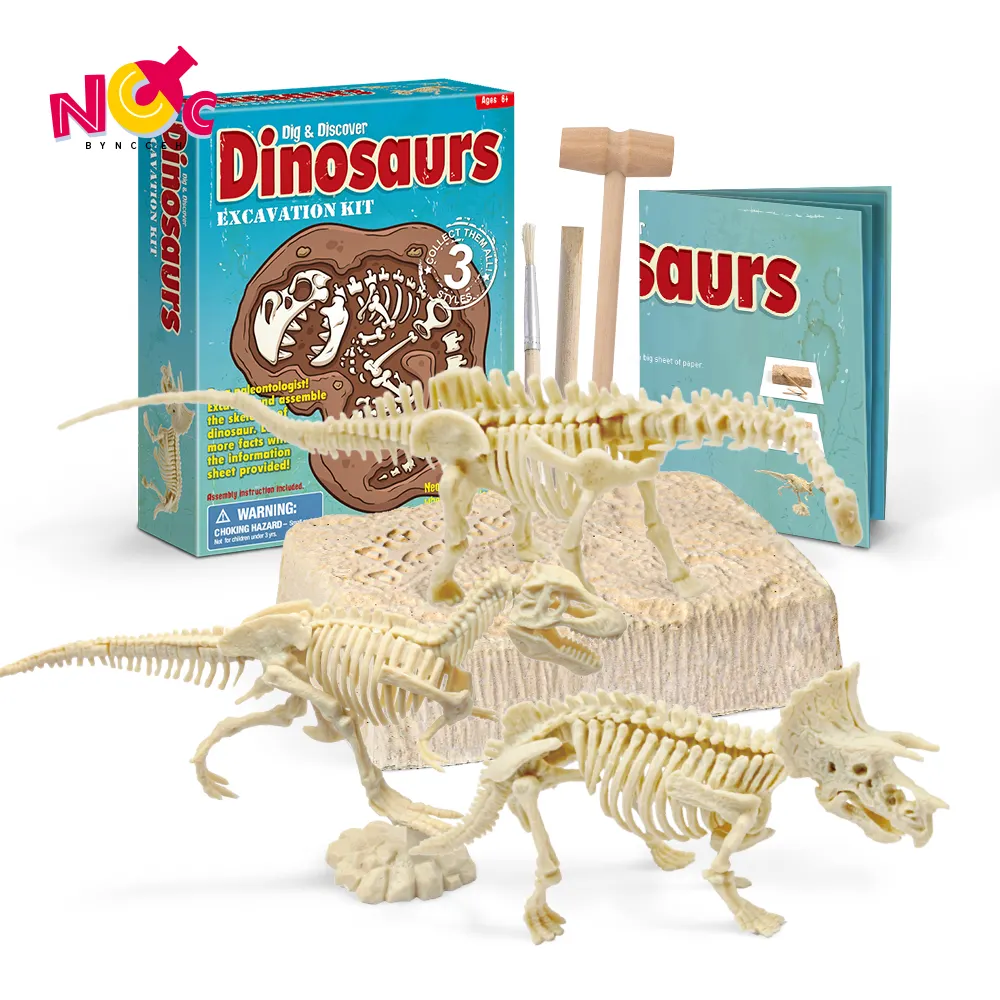 Educational Toys Jurassic Dinosaur Fossil Dig Kit Archaeological Excavation Toys Dinosaur Archaeology Toys For Kids