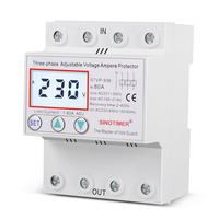 SINOTIMER STVP936 80/40/63/50A Relais de protection contre les surtensions réglable sur rail DIN 230/400V/380V avec protection contre les surintensités