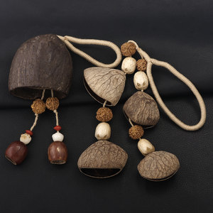 Adornos Colgantes Hechos a Mano, Campanas de Viento con Sonido, Paquete de Bolsitas de Semillas Naturales para Deseos, Decoración de Jardín, Colgante, Amuleto para <span class=keywords><strong>Coche</strong></span> - Product Image 5