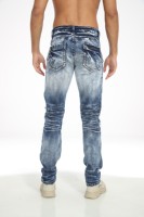 Pantalones vaqueros con recubrimiento lavado para hombre, ropa de calle personalizada, pantalones vaqueros de alta calidad