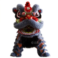 Mascotte de lion chinois de haute qualité pour les célébrations du Nouvel An - Styles et couleurs personnalisables, matériau en laine peluche