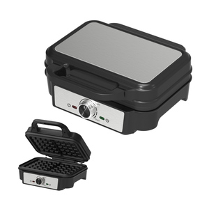 Tortilla Desmontable Eléctrica Browe Nut Hot Dog Stripe Waffle y sandwichera Grill Maker 9 7 6 4 3 en 1 para uso doméstico - Product Image 6