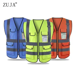 Zuja Fabriek Veiligheid Hi Vis Werken Blue Veiligheid Vest