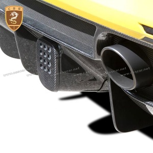 488 estilo de coche Material de fibra de carbono de <span class=keywords><strong>la</strong></span> luz antiniebla trasera cubre adecuado para <span class=keywords><strong>Ferrari</strong></span> 488 auto Accesorios - Product Image 1