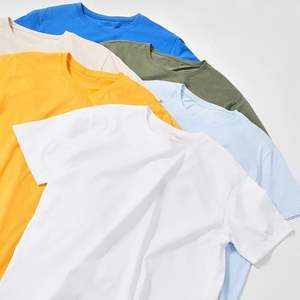 Camiseta de algodón 100% para hombre, camiseta de High Street 250g, camisetas personalizadas lavadas Vintage de gran tamaño sueltas - Product Image 1