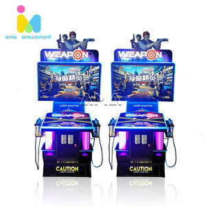 AMA la polizia speciale di lingua inglese simulatore di pistola da tiro a gettoni macchina Arcade per videogiochi con plastica metallica - Product Image 4