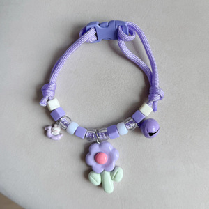 Lindo collar para perro y gato con colgante floral y campana, accesorio para mascotas, decoración para el cuello de Bichón Frisé/Oso Teddy. - Product Image 4