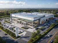 Edificio de Exhibición de Autos con Estructura de Acero Personalizada, Edificio Moderno para Oficina de Concesionario 4S, Centro de Servicio Automotriz Comercial