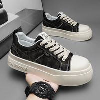 MY12 Nouvelle Collection Été – Baskets Décontractées en Toile pour Hommes – Confortables, Tendance, Polyvalentes, à Semelle Épaisse Antidérapante pour la Marche