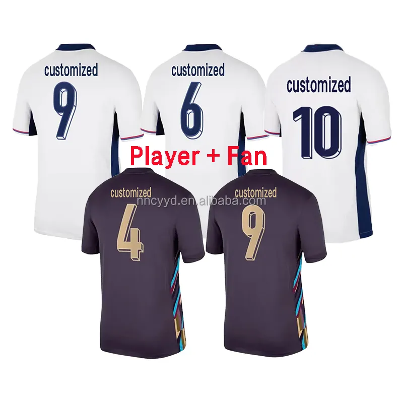 2024 Engeland Heren Voetbalkleding Full-Set Jersey Camisola De Futebol Maillot De Voetbal Uniformen Shirt