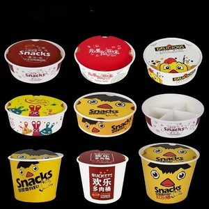Seau à poulet frit en papier jetable avec logo personnalisé de 64oz 85oz contenant à emporter avec couvercle - Product Image 5
