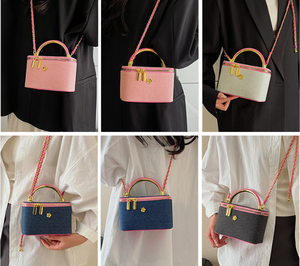 Sac à main tendance haut <span class=keywords><strong>de</strong></span> gamme pour femme, sac fourre-tout décontracté en cuir PU avec poignée rigide, sac à bandoulière portable <span class=keywords><strong>de</strong></span> créateur - Product Image 6