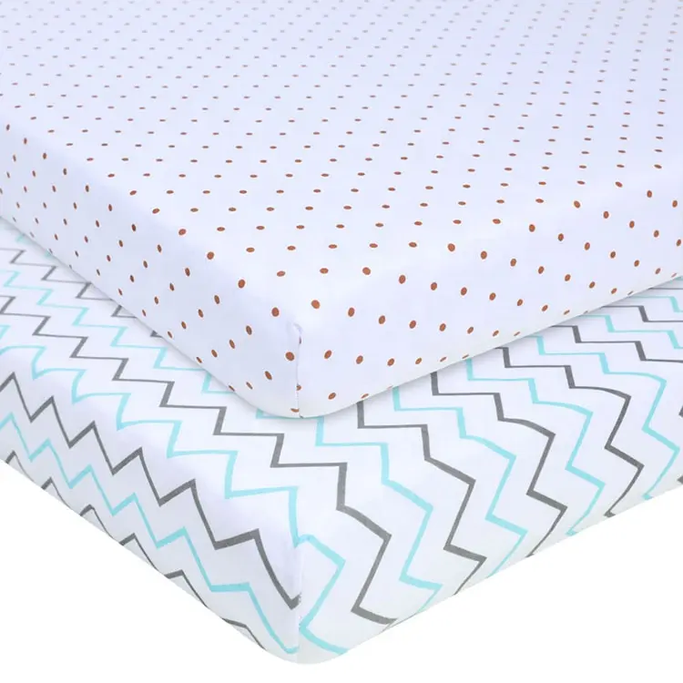 GOTS, OEKO-TEX100, CPC, CE Certificated 100% jersey cotton/woven cotton/jersey knit polyester/woven polyester Crib Sheets