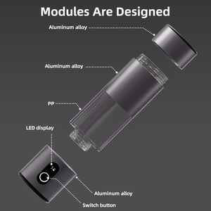 पोर्टेबल 230 एमएल हाइड्रोजन जल जनरेटर 6000ppb रिचार्जेबल कप स्टेनलेस स्टील आवास के लिए इलेक्ट्रिक - Product Image 3