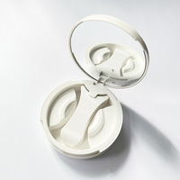 Nouvelle Arrivée Boîte d'emballage pliable tout-en-un blanche vide pour faux cils avec miroir et aimants, en matériau ABS/AS