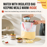 Boîte alimentaire en acier inoxydable 304 avec couvercle en silicone coloré, anti-fuite, hermétique, micro-ondable, pour bébé, boîte à bento, conteneur à collation