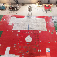 Tapis de sécurité résistant à l'huile et à l'usure avec services de moulage et de découpe antidérapants pour plateformes de forage terrestres et offshore