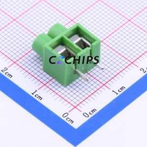 PA003-2P Screw Terminal Block Through hole Component (THT),P=5mm Connector ( Construction: 1x2P )( Pitch: 5mm )( Color: Green ) - Product Image 2