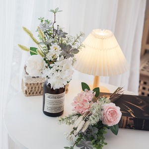 Bouquet de fleurs artificielles CallaFloral, hortensia, pivoine, blanc, décoration de mariage, accessoires de photographie en extérieur - Product Image 2