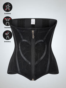 Faja Reductora de Cintura con Cierre, Tejido Transpirable sin Costuras, Alta Compresión, para Deporte y Uso Diario, Opción de Logotipo Personalizado - Product Image 5