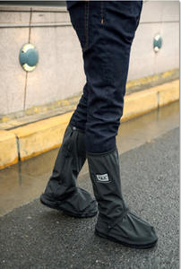 <span class=keywords><strong>Bottes</strong></span> de pluie mi-mollet en PVC imperméables, chaudes, réutilisables, en caoutchouc, pour l'automne, la moto, la conduite, protège-chaussures en PVC recyclable avec lumière LED - Product Image 4