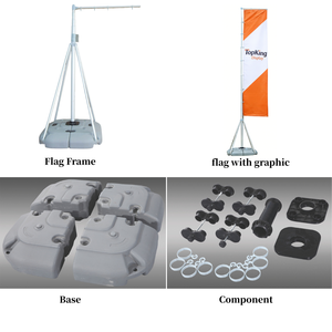 เสาธงสูง 5 เมตร พร้อมรางกว้าง 120 ซม. สำหรับทางเข้าซูเปอร์มาร์เก็ต ร้านเบเกอรี่ หรือโชว์รูมรถยนต์ - Product Image 5