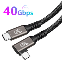PCT-USB4-Kabel aus PVC Super-Schnell-SS USB4 Typ C Maschine zu USB4 Typ C Maschine PD3.1 240 W 48 V5 A für schnelles Aufladen