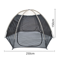 Grande tente de camping familiale, structure en fibre, installation facile, abri ventilé, cabane extérieure, anti-moustiques, anti-insectes, tente de voyage