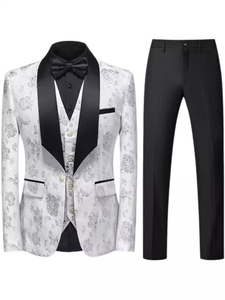 Robe de soirée pour <span class=keywords><strong>homme</strong></span>, <span class=keywords><strong>costume</strong></span> de marié, ensemble trois pièces avec <span class=keywords><strong>gilet</strong></span> et pantalon, taille M-6XL - Product Image 2