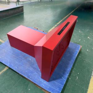 Hotte aspirante commerciale et domestique de 30 pouces, 1000 m³/h, avec déflecteur, télécommande, contrôle LED tactile, 3 vitesses, rouge, en acier inoxydable - Product Image 2