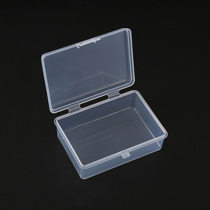 Rectangular Flip Top Plastic Storage Box 9735 Covered For Electronics Jewelry Small Parts - Product Image 2