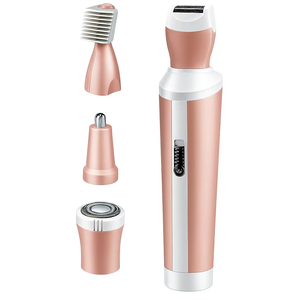 Épilateur multifonctionnel 4-en-1 pour <span class=keywords><strong>femme</strong></span>, corps entier, sourcils, <span class=keywords><strong>poils</strong></span> <span class=keywords><strong>du</strong></span> <span class=keywords><strong>nez</strong></span>, rasage, acier inoxydable, étanche, à piles, usage domestique - Product Image 6