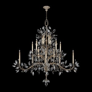 Grand lustre <span class=keywords><strong>Piaf</strong></span> pour salon, salle à manger, hôtel, villa, éclairage intérieur, luminaires en laiton, lustre en tissu à branches - Product Image 6
