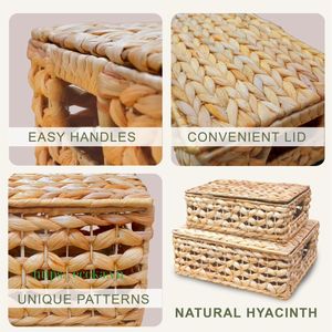 Panier de rangement rectangulaire, panier de rangement pour l'organisation de la maison et des accessoires, prix avantageux et en promotion - Product Image 3