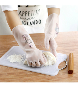 Female Durable Rubber Household <strong>Gloves</strong> Waterproof <strong>Plastic</strong> Clothes Dishwashing <strong>Gloves</strong> Home Kitchen Cleaning Housework <strong>Gloves</strong> - Product Image 5