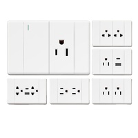 Prise murale électrique américaine ultra-mince et durable certifiée CE, standard US et Thaïlande, avec port USB-C, fournie directement par l'usine KESHIQI