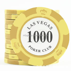 Jetons de poker en céramique personnalisés casino en <span class=keywords><strong>argile</strong></span> 39mm 43mm jetons de poker pièces d'un dollar pour divertissement - Product Image 4