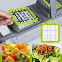 Custom Logo 14-In-1 Handheld Multifunctionele Keuken Helper Groente Chopper Uiensnijder Fruit Snijmachine Aardappelen