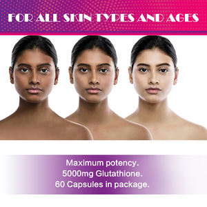 Puissantes Gélules Blanchissantes pour la Peau au L-glutathion, Vitamine C et Collagène pour Teints Foncés - Product Image 6