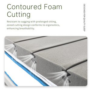 2 इंच 3 इंच रोल पैक फोल्डेबल बांस चारकोल स्पंज मालिश गद्दे टॉपर मेमोरी फोम - Product Image 4