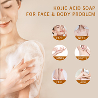 Jabón OEM Natural de Cúrcuma, Limón y Ácido Kójico para la Limpieza Facial y Corporal, Cuidado Diario de la Piel